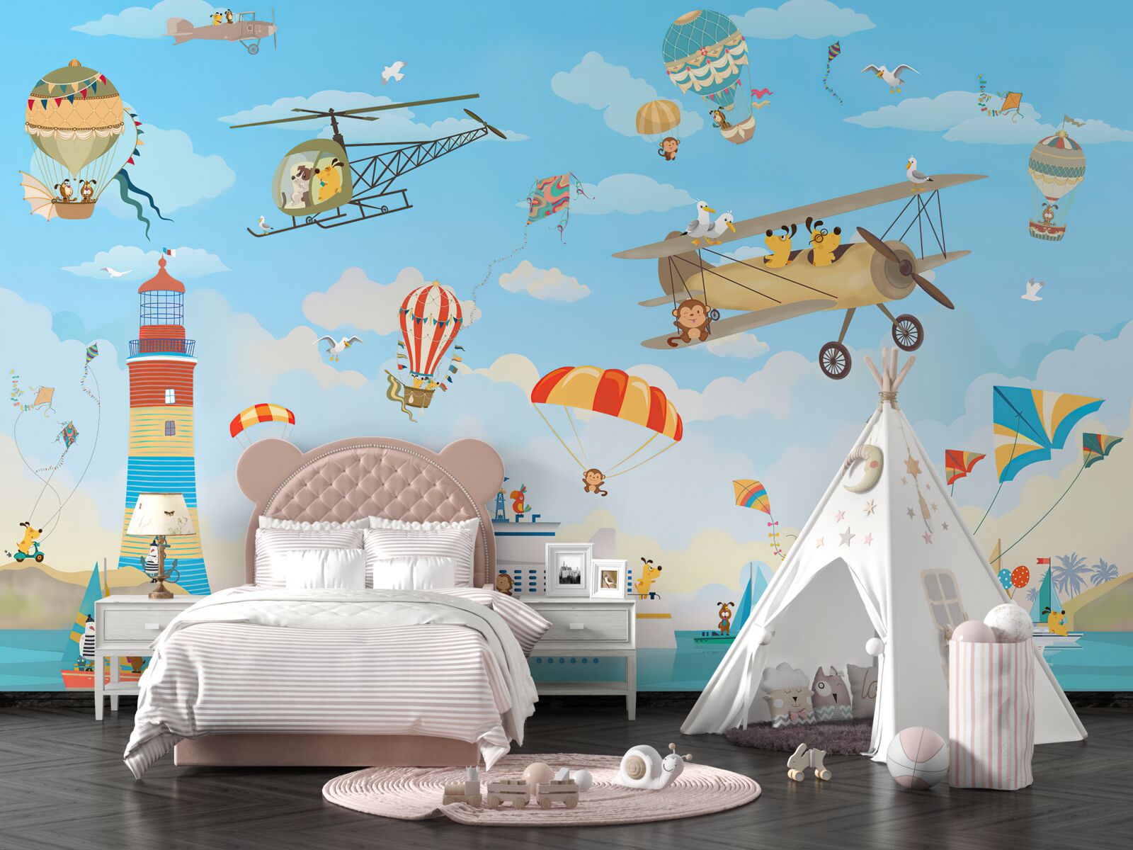 Fotobehang sticker voor de muur en de muur zelf