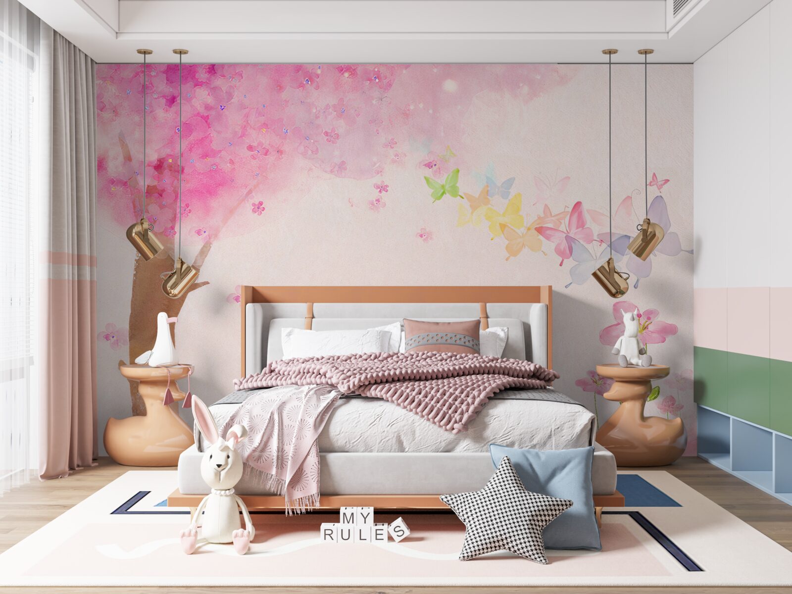 Fotobehang hal en muur