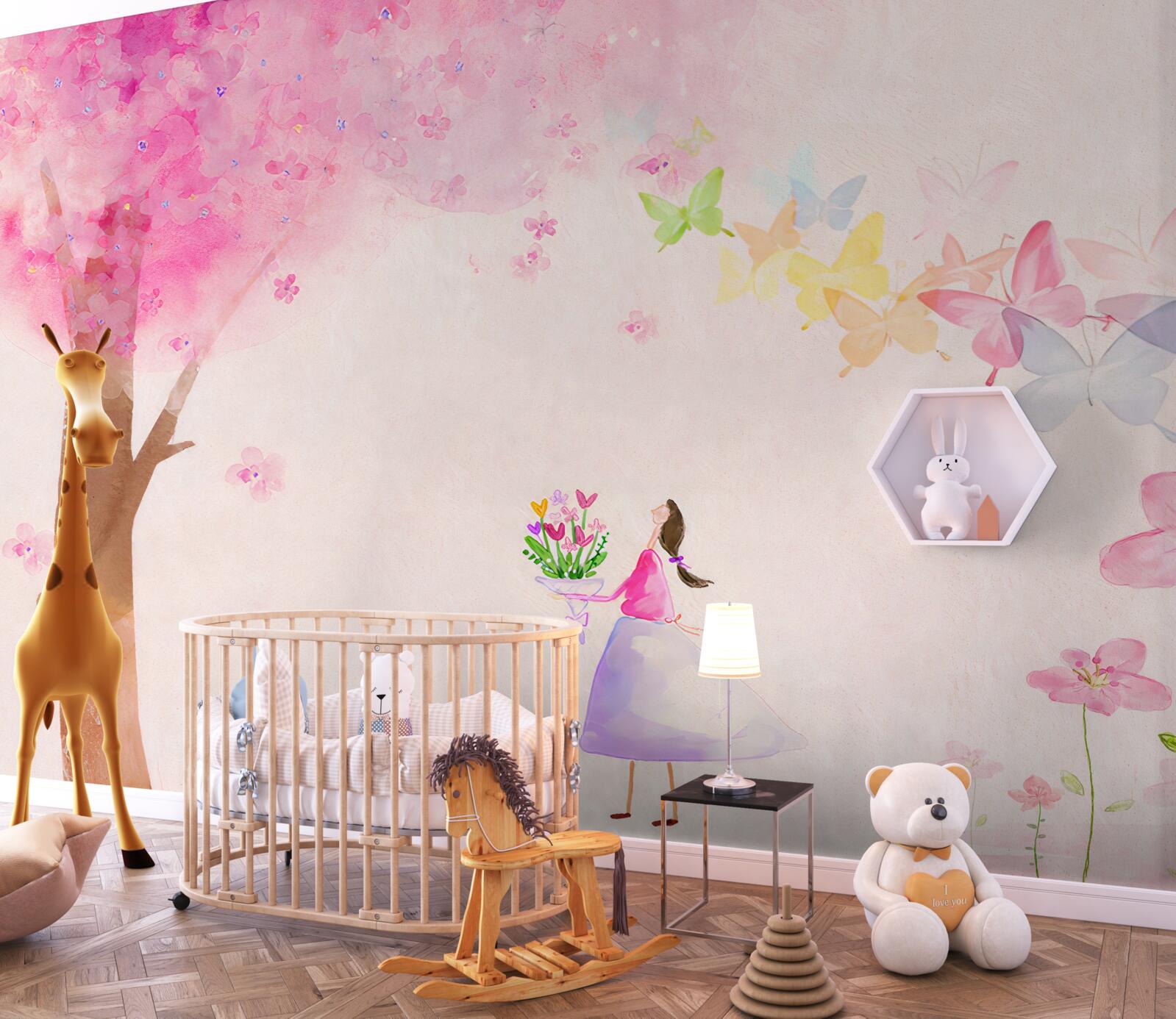 Fotobehang hal en muur