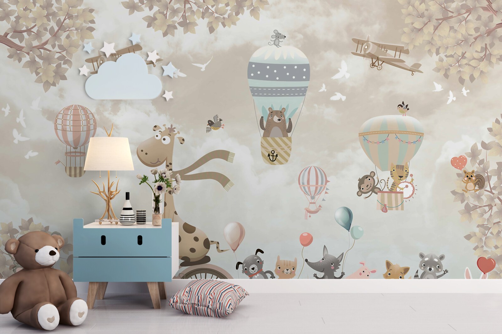 Fotobehang vrolijke dieren