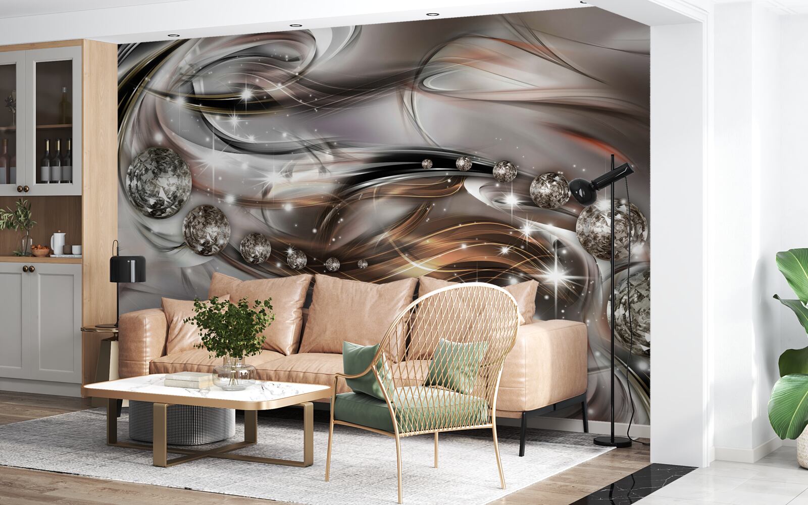 Fotobehang de fonkeling en schittering van edelstenen