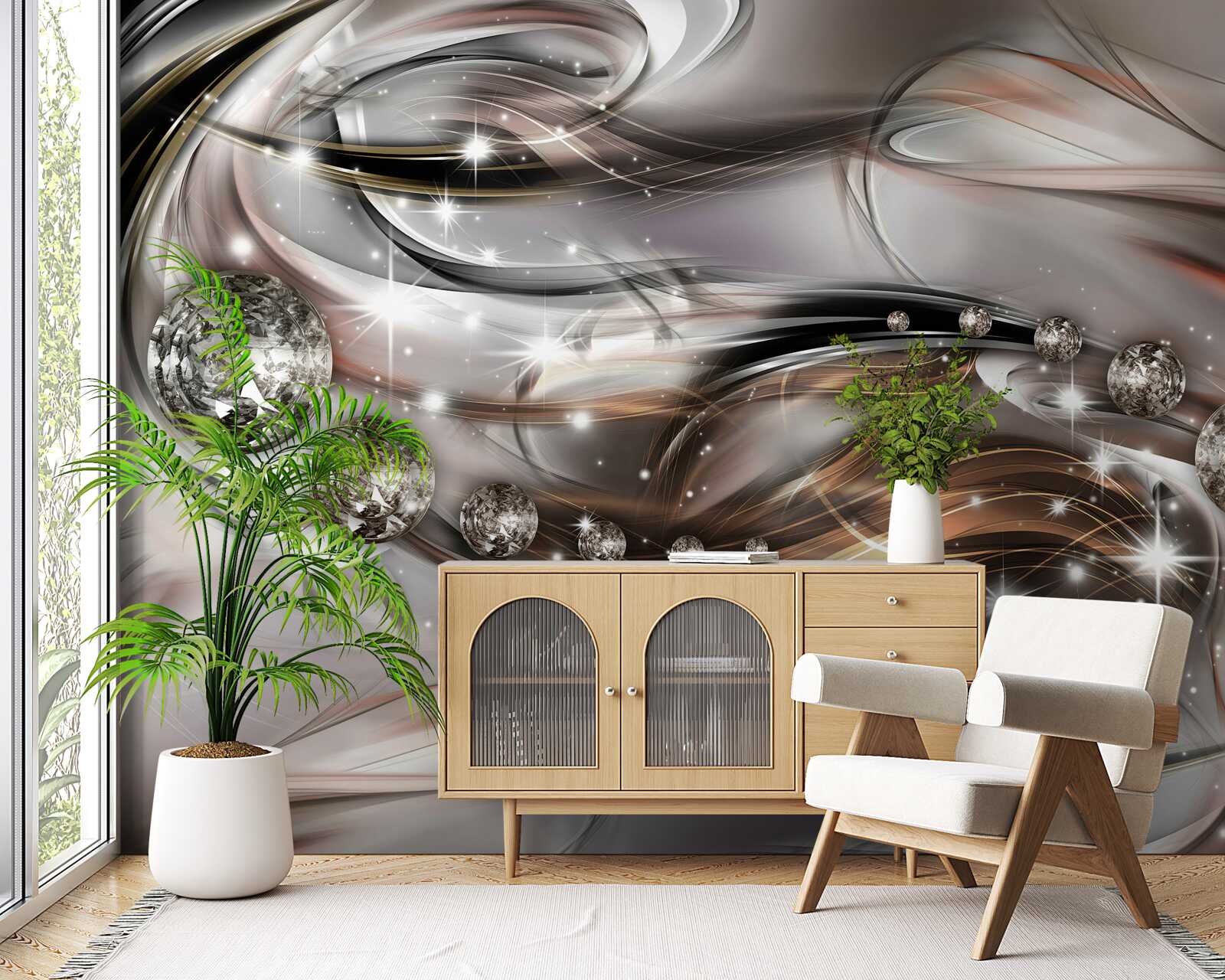 Fotobehang de fonkeling en schittering van edelstenen