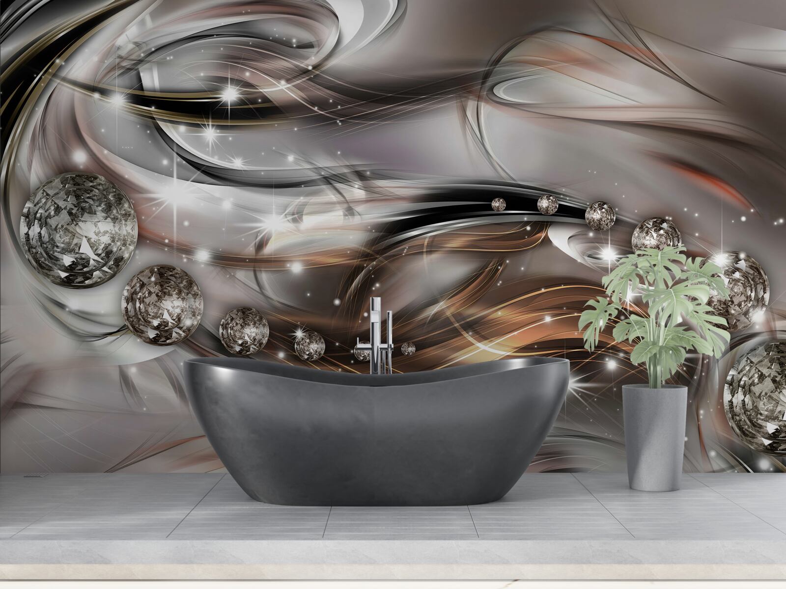 Fotobehang de fonkeling en schittering van edelstenen