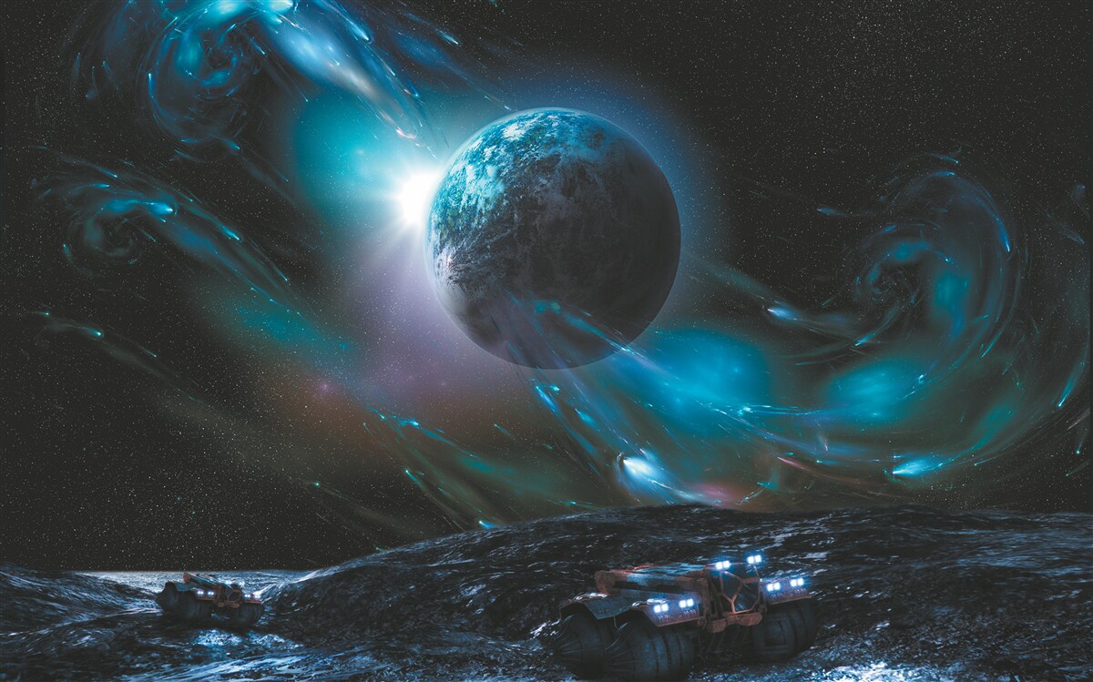 Fotobehang astronomische ruimte, het kosmische object en het universum