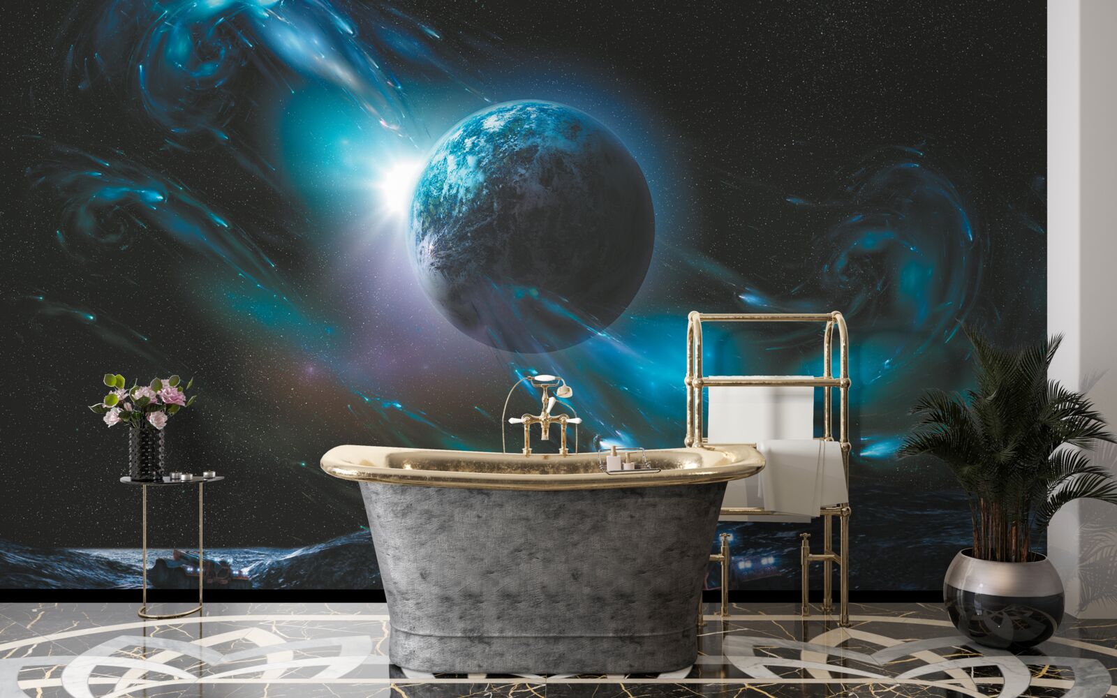 Fotobehang astronomische ruimte, het kosmische object en het universum