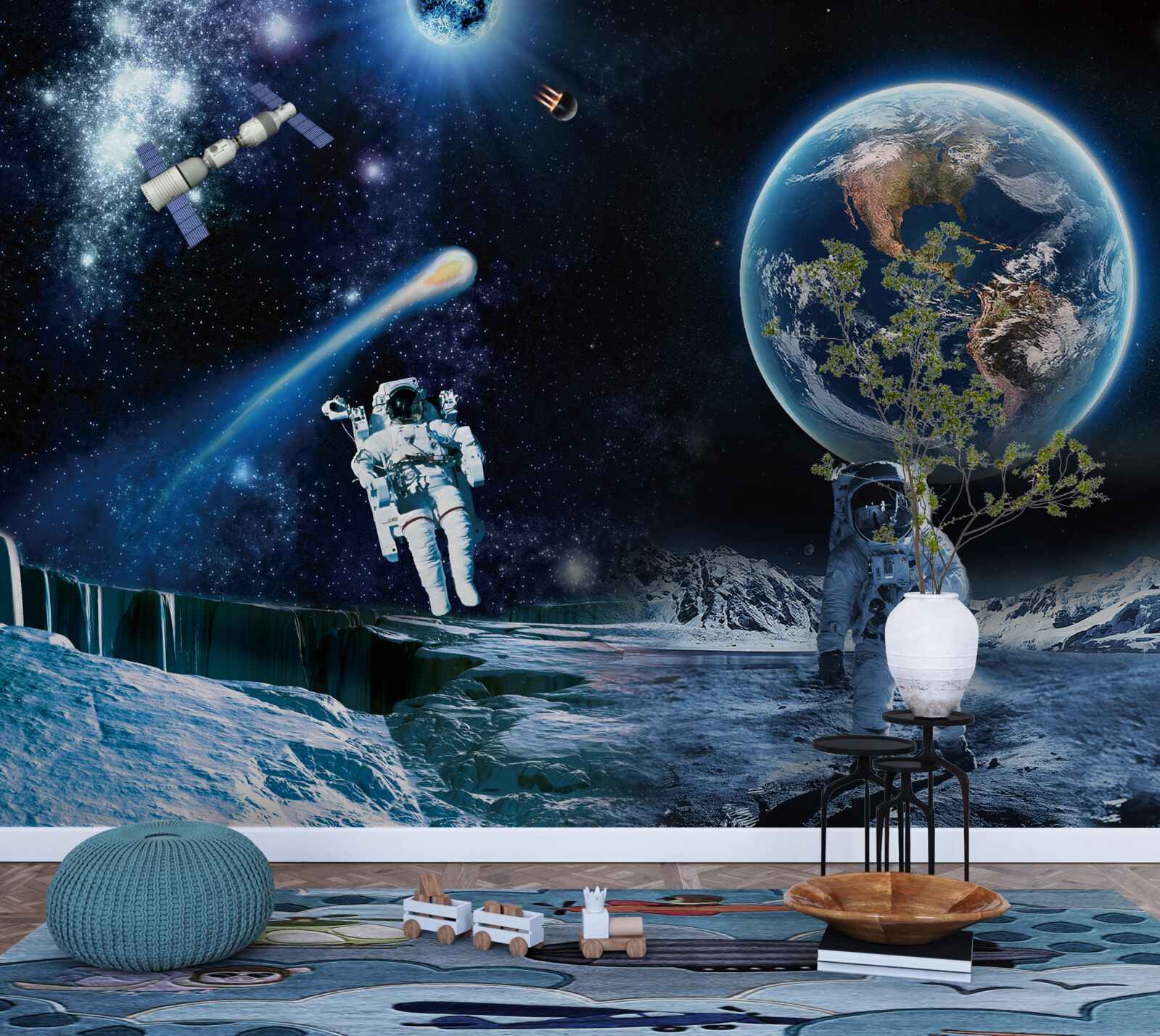 Fotobehang fresco en lucht