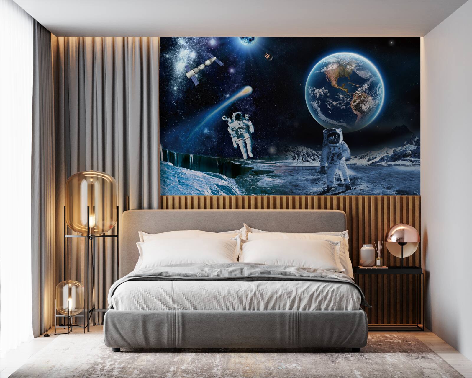 Fotobehang fresco en lucht