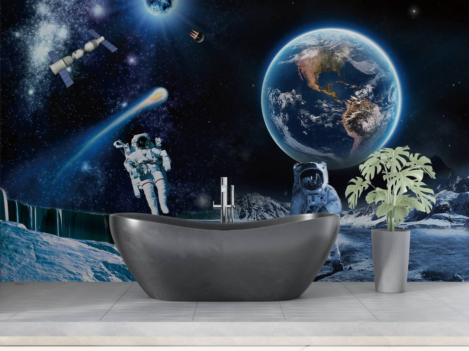 Fotobehang fresco en lucht