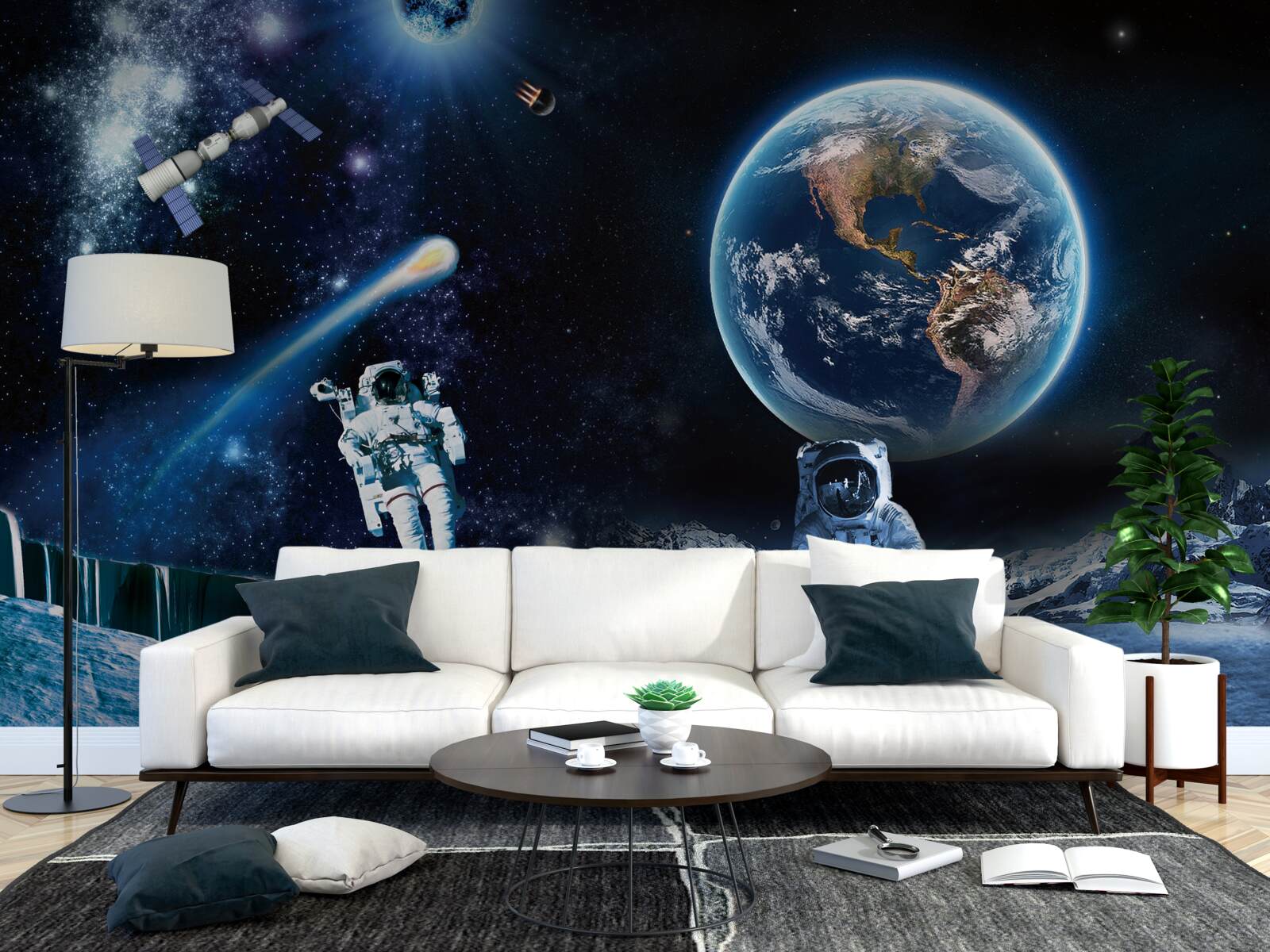 Fotobehang fresco en lucht