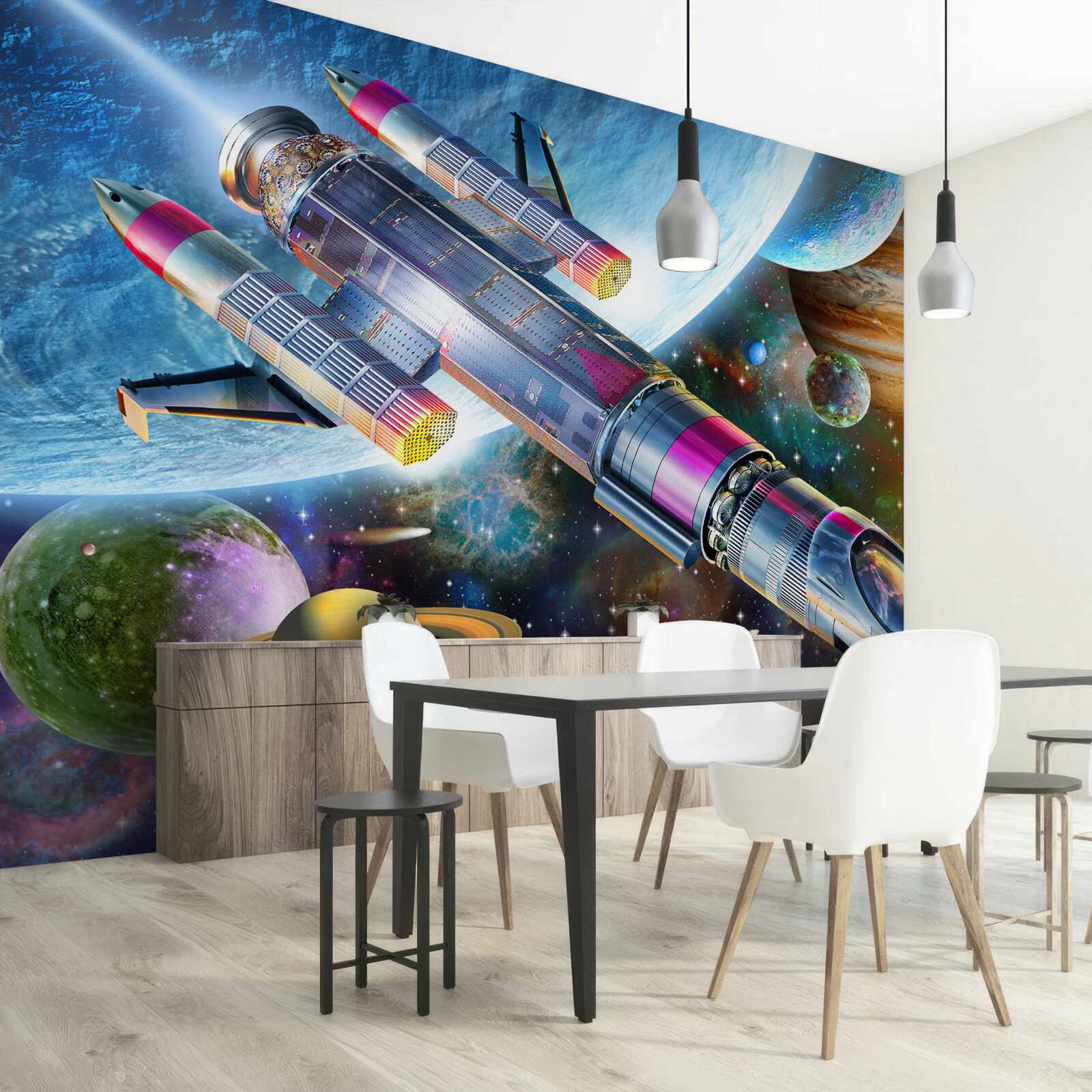 Fotobehang Ruimteomgeving, universum en satelliet