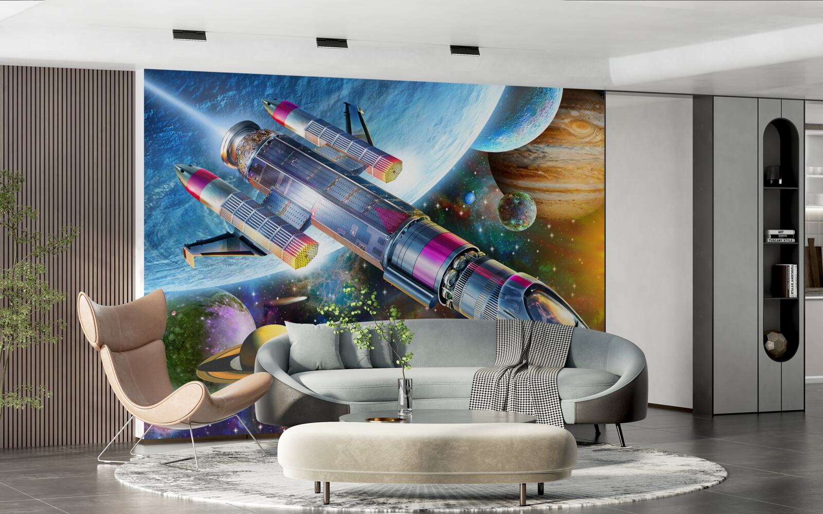 Fotobehang Ruimteomgeving, universum en satelliet