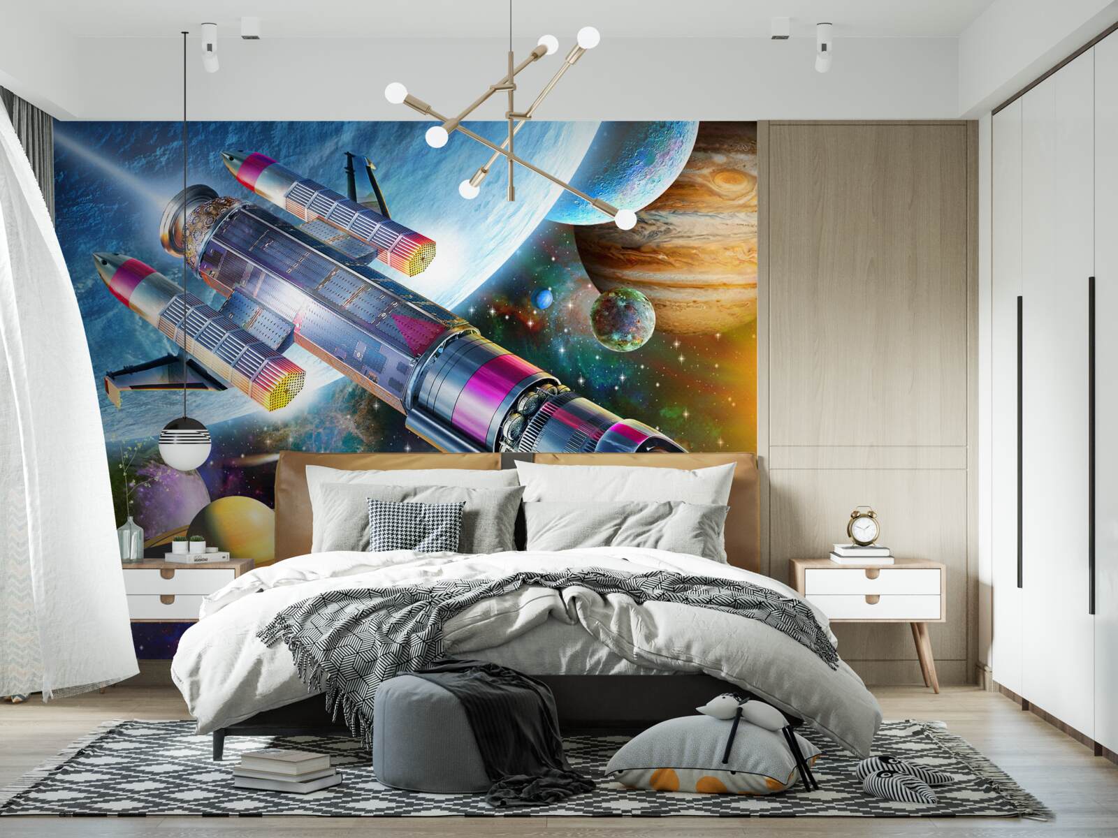 Fotobehang Ruimteomgeving, universum en satelliet