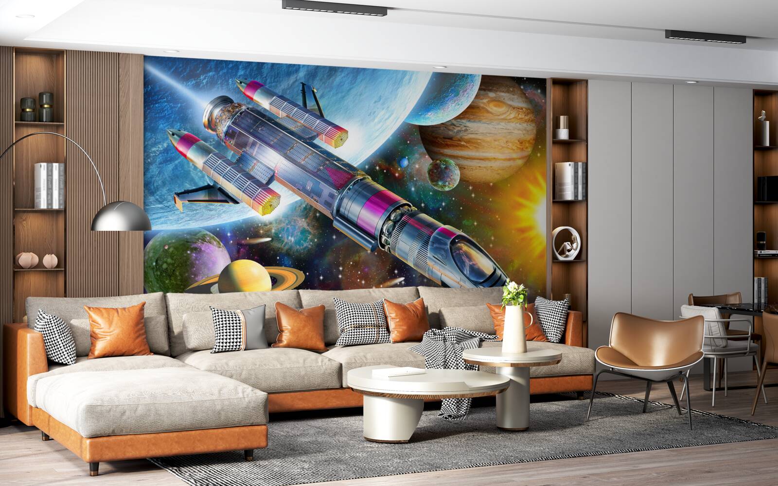 Fotobehang Ruimteomgeving, universum en satelliet