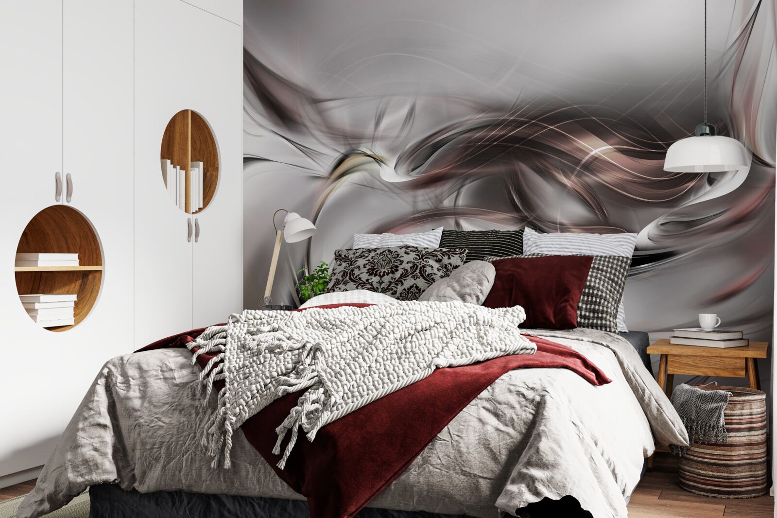 Fotobehang abstract grijs