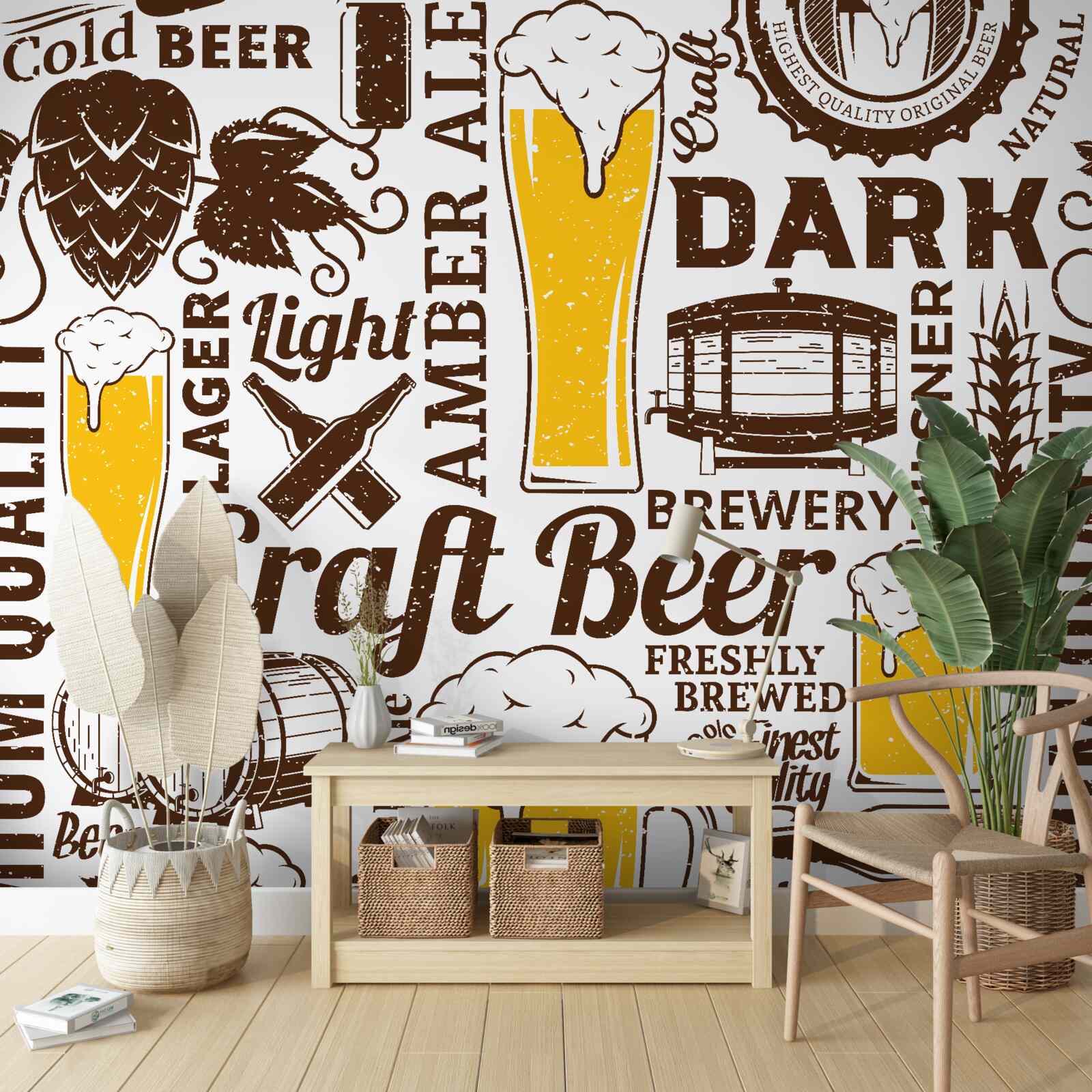 Fotobehang bier assortiment