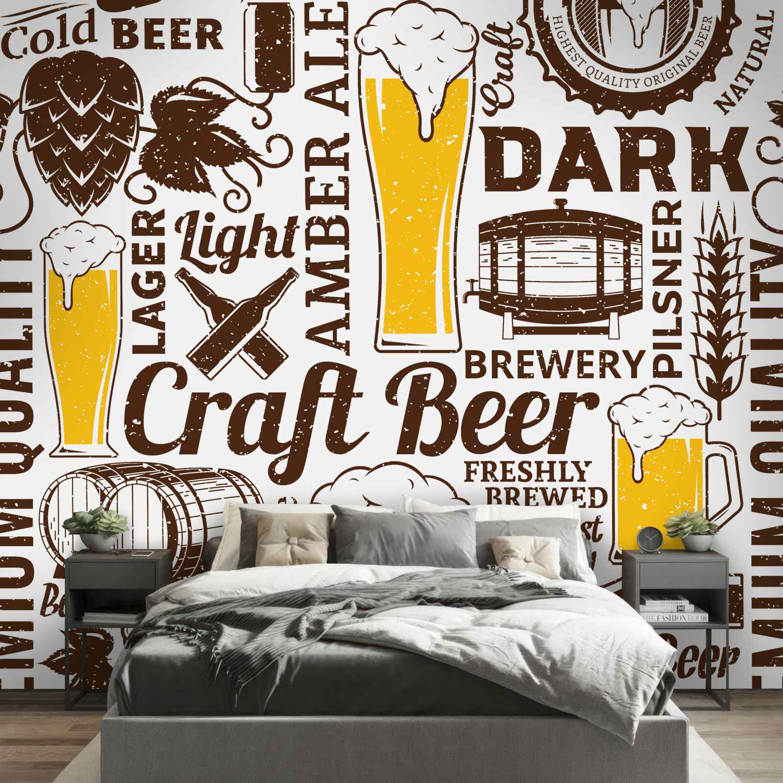 Fotobehang bier assortiment