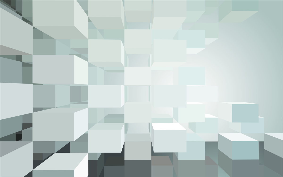 Fotobehang lichte 3d objecten