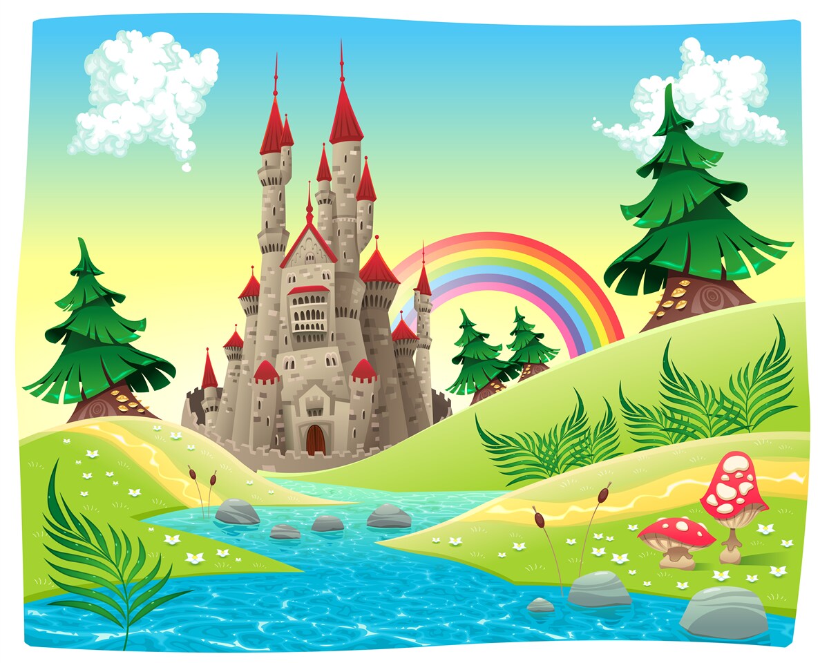 Fotobehang magisch fort