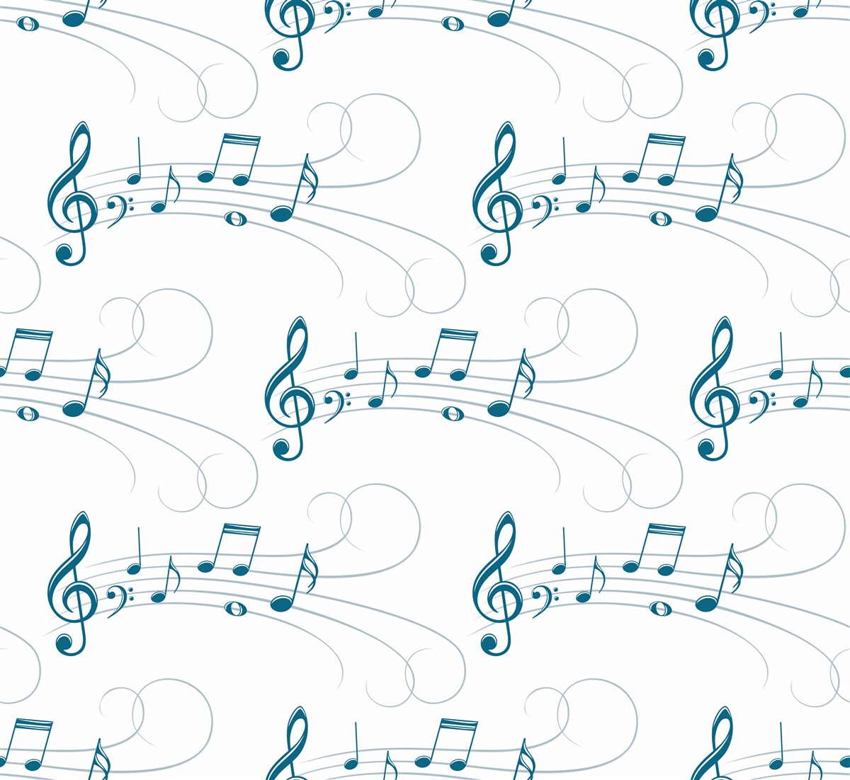 Fotobehang muziekopnames met vioolsleutel