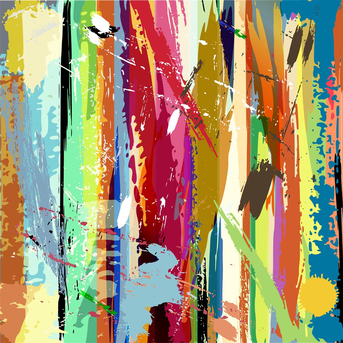 Fotobehang rijke kleuren verticaal