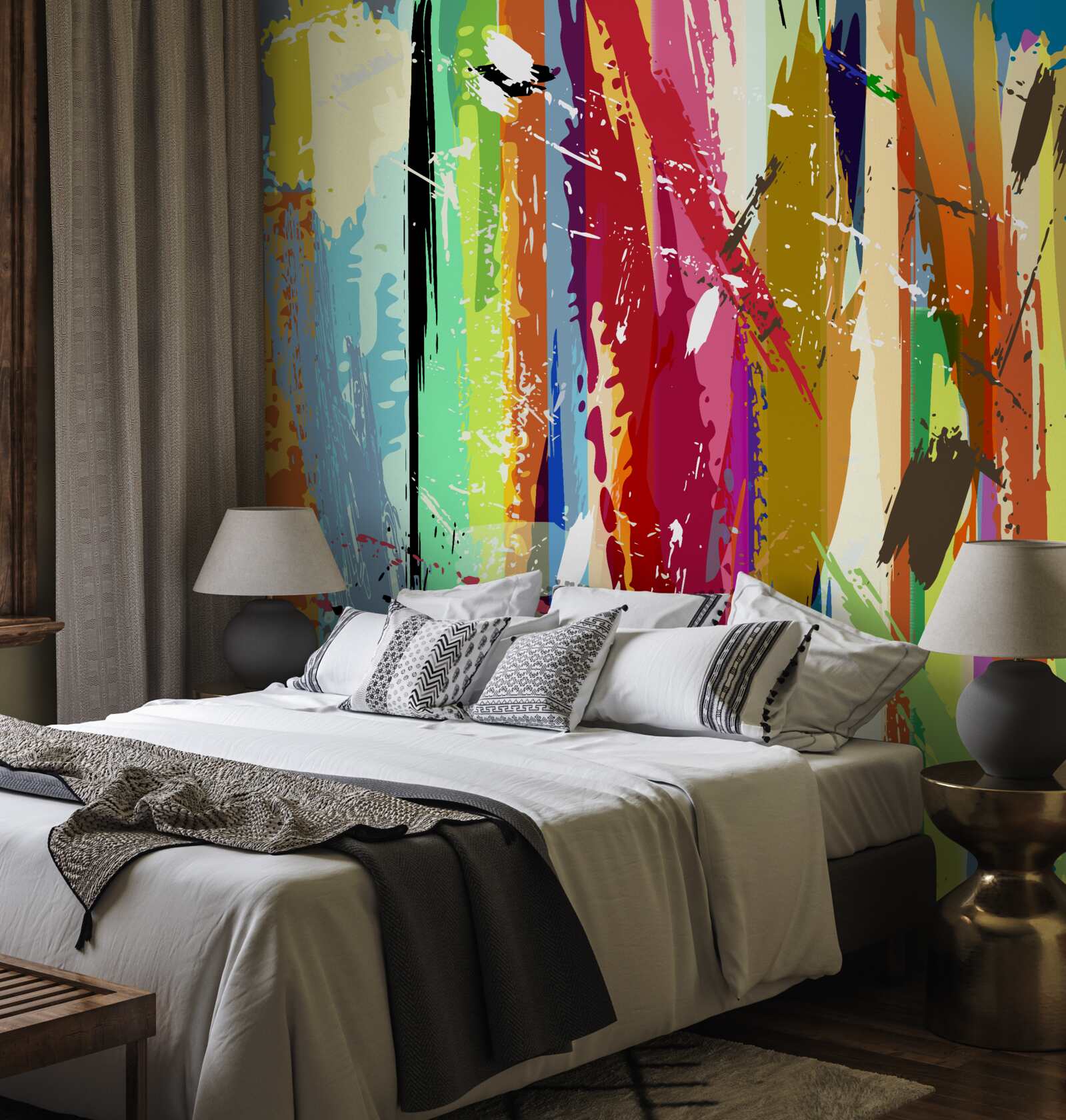 Fotobehang rijke kleuren verticaal