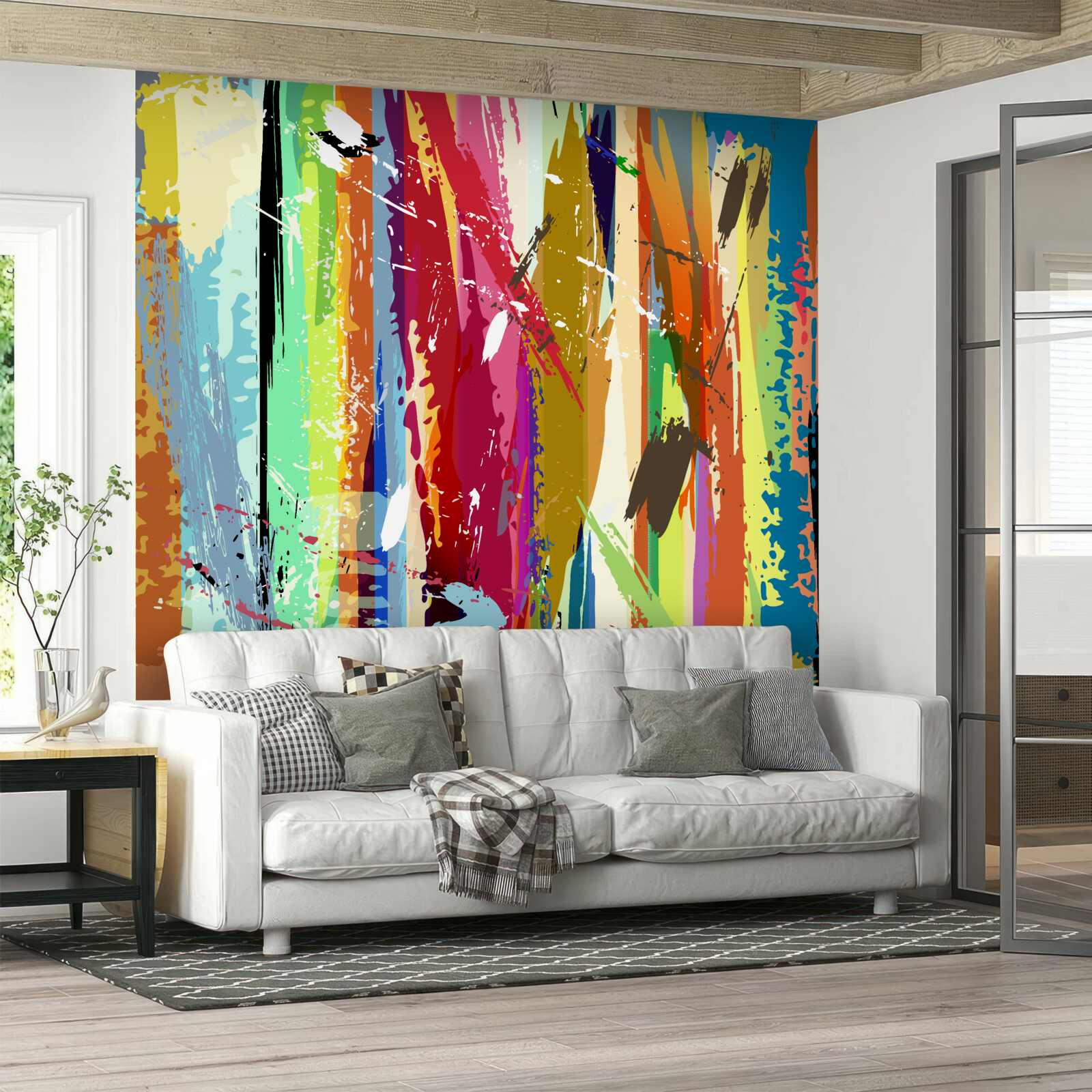 Fotobehang rijke kleuren verticaal