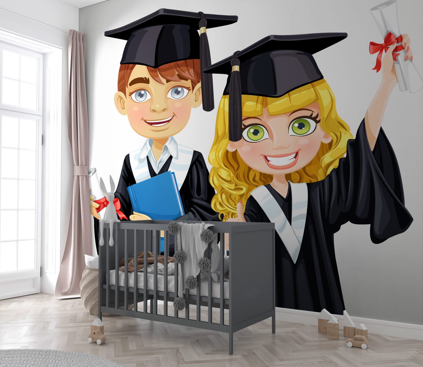 Fotobehang alumni-studenten