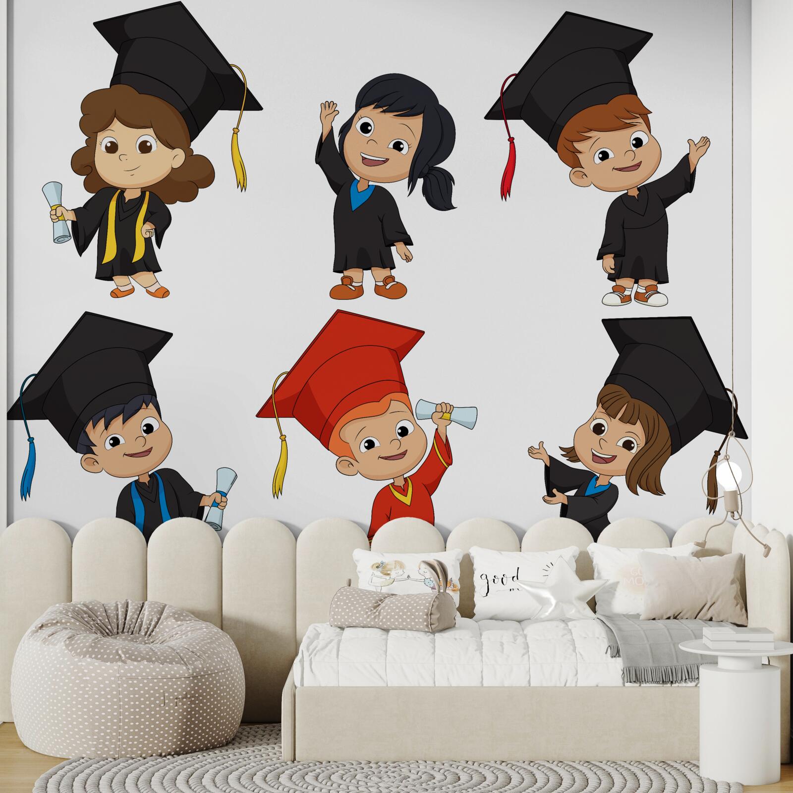 Fotobehang kinderen van alumni