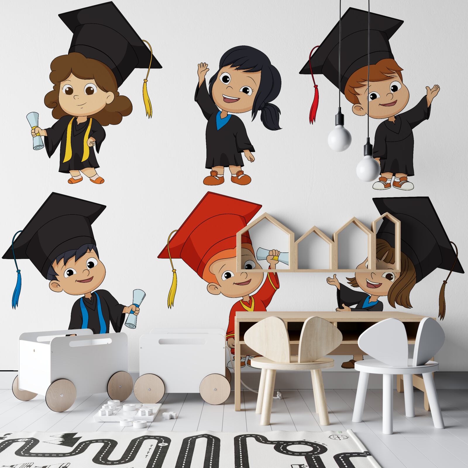 Fotobehang kinderen van alumni