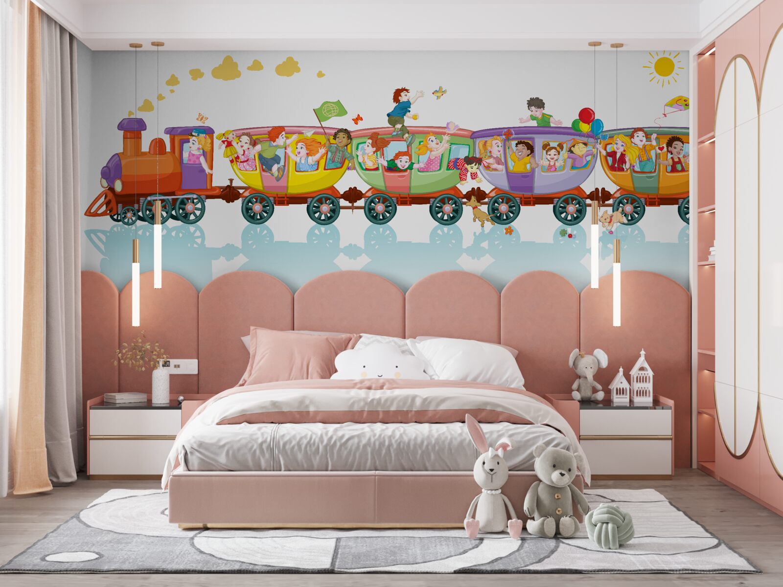 Fotobehang een snelle training met de jongens