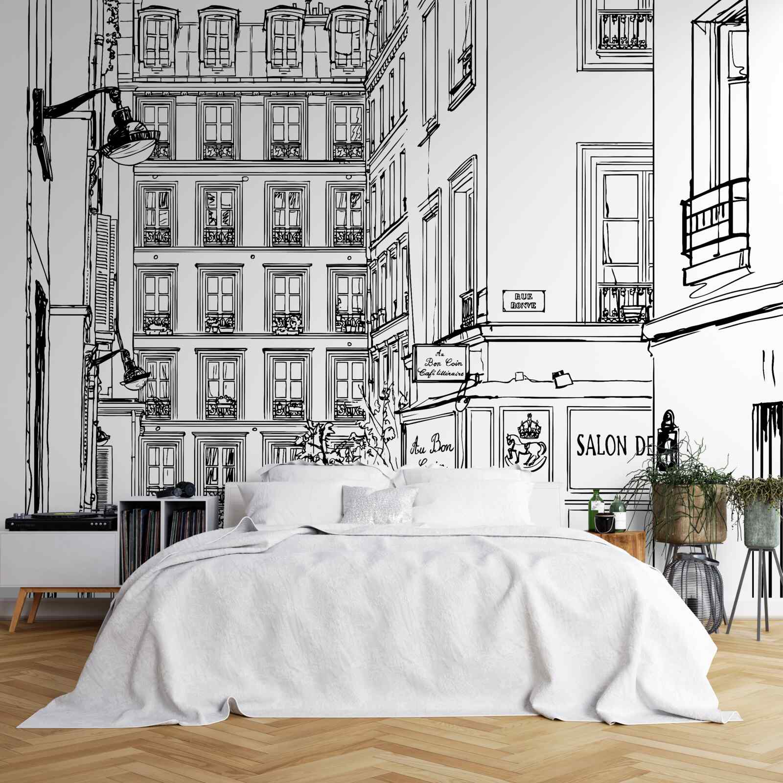 Fotobehang een rustige straat in new york