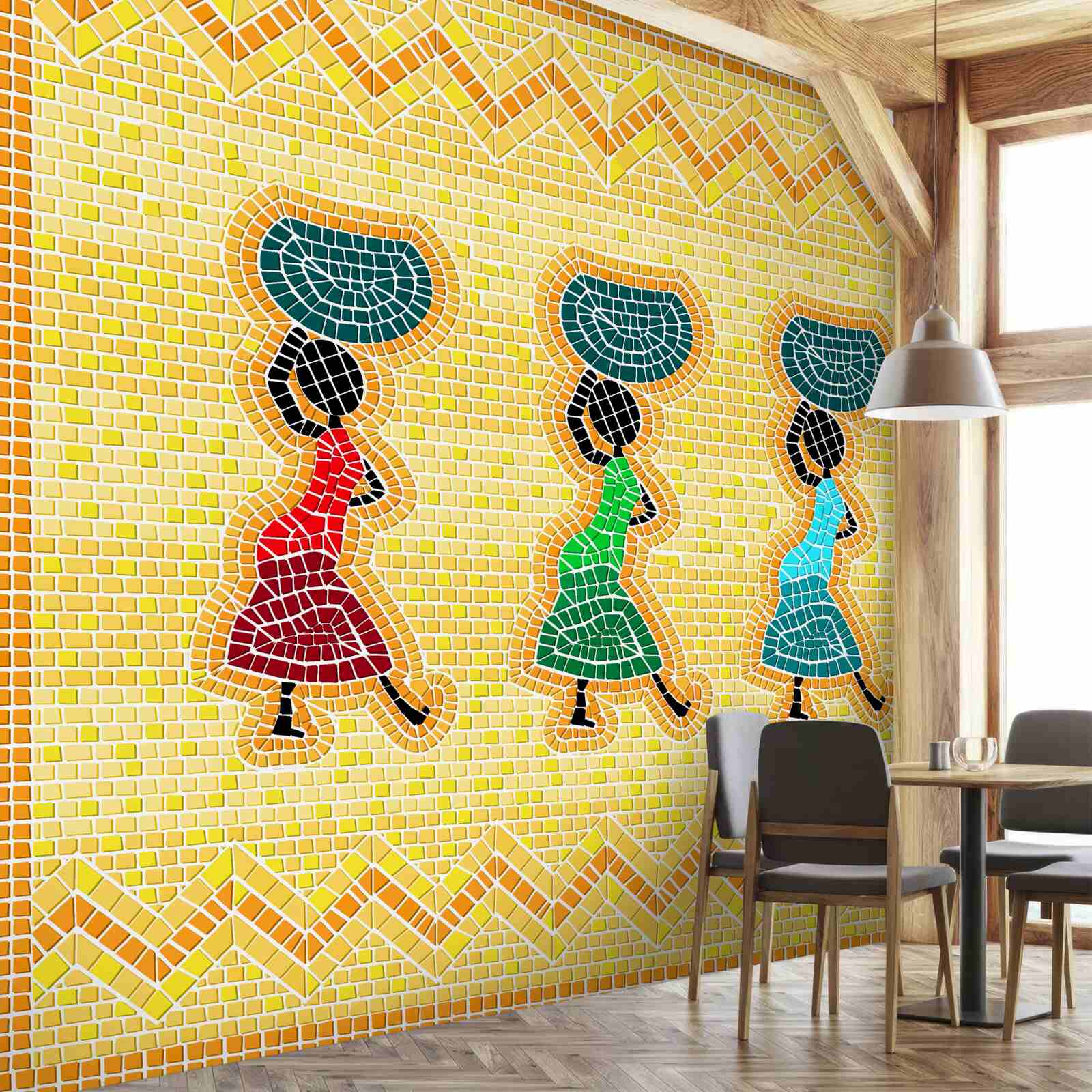 Fotobehang nationale beelden van vrouwen in kleding