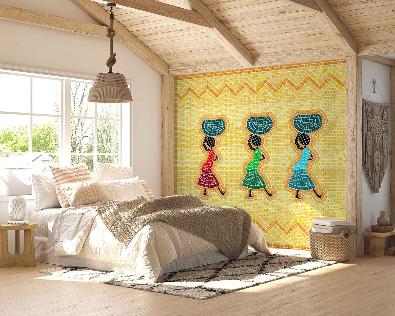 Fotobehang nationale beelden van vrouwen in kleding