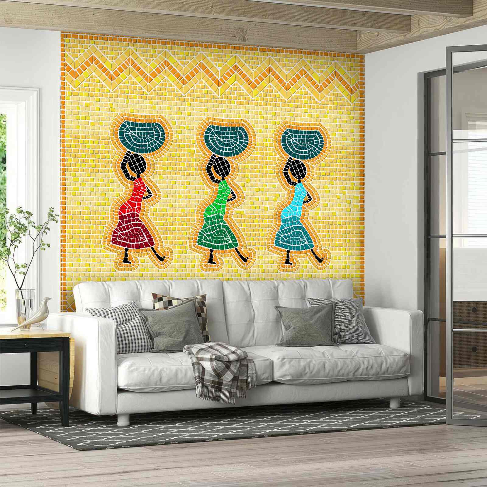 Fotobehang nationale beelden van vrouwen in kleding