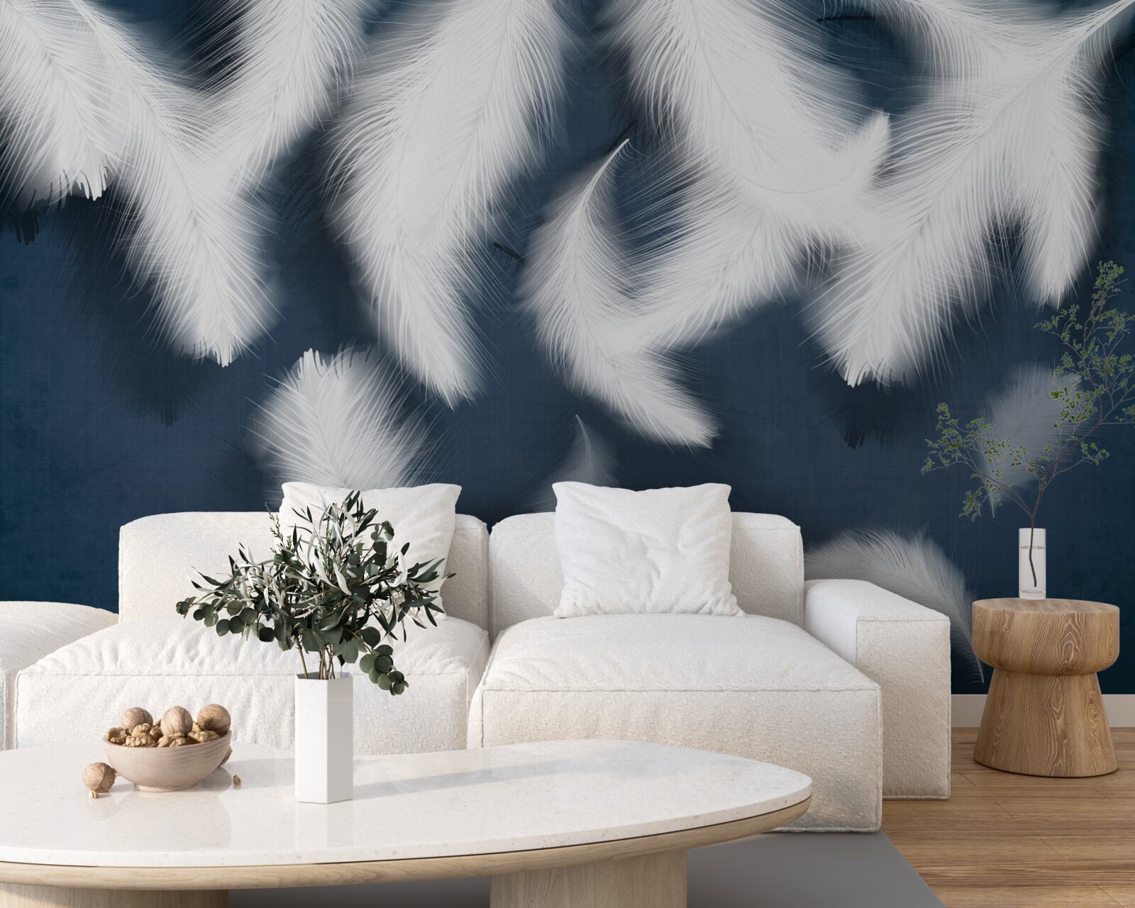 Fotobehang veren die lijken te zweven in de lucht