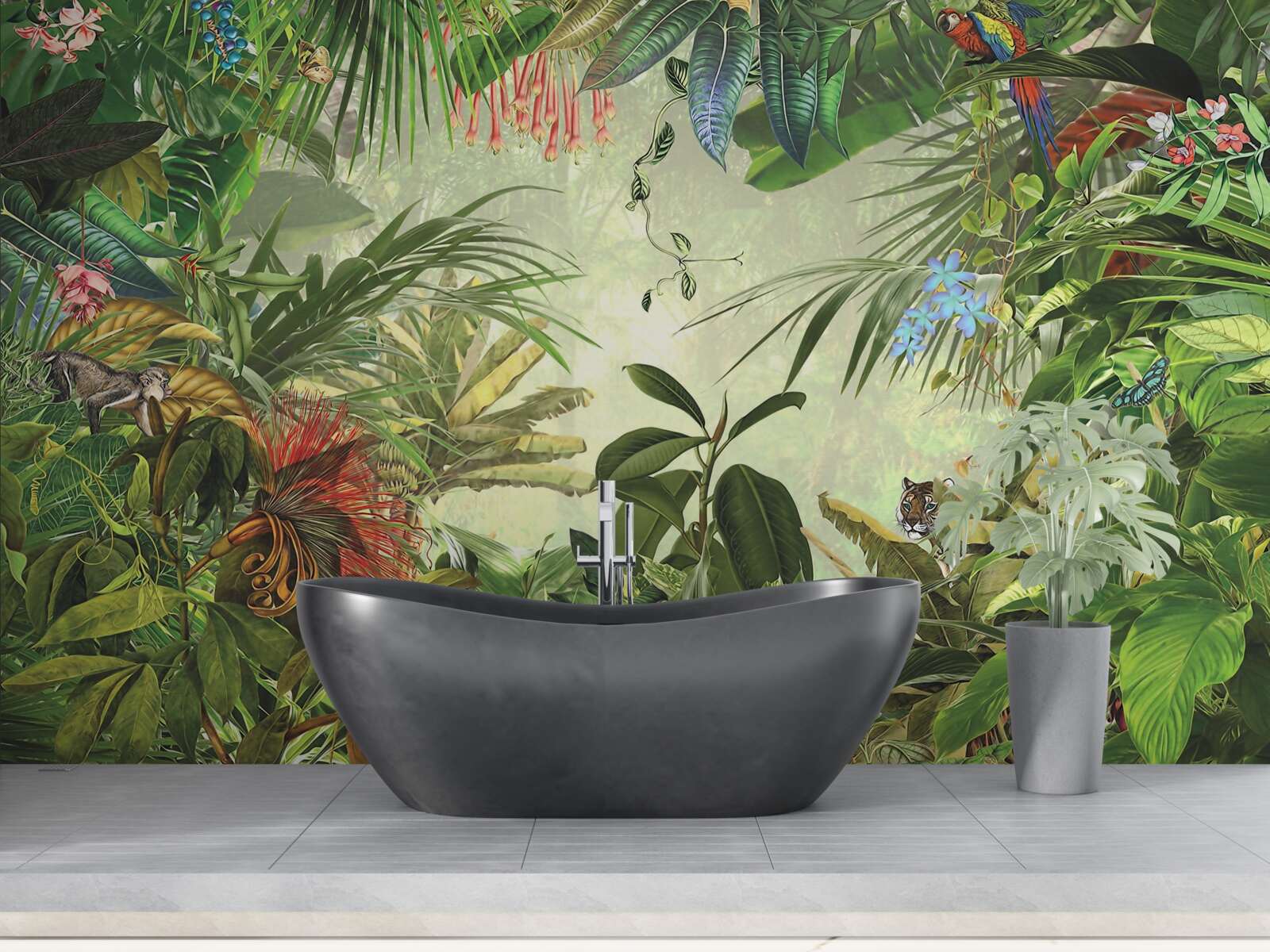 Fotobehang tropische vegetatie