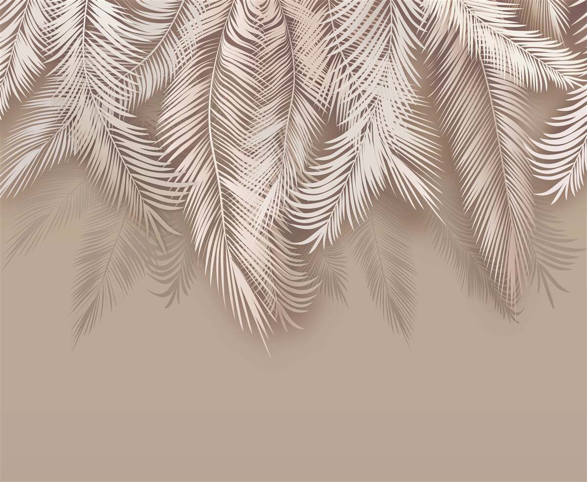 Fotobehang achterkant van dikke bladeren