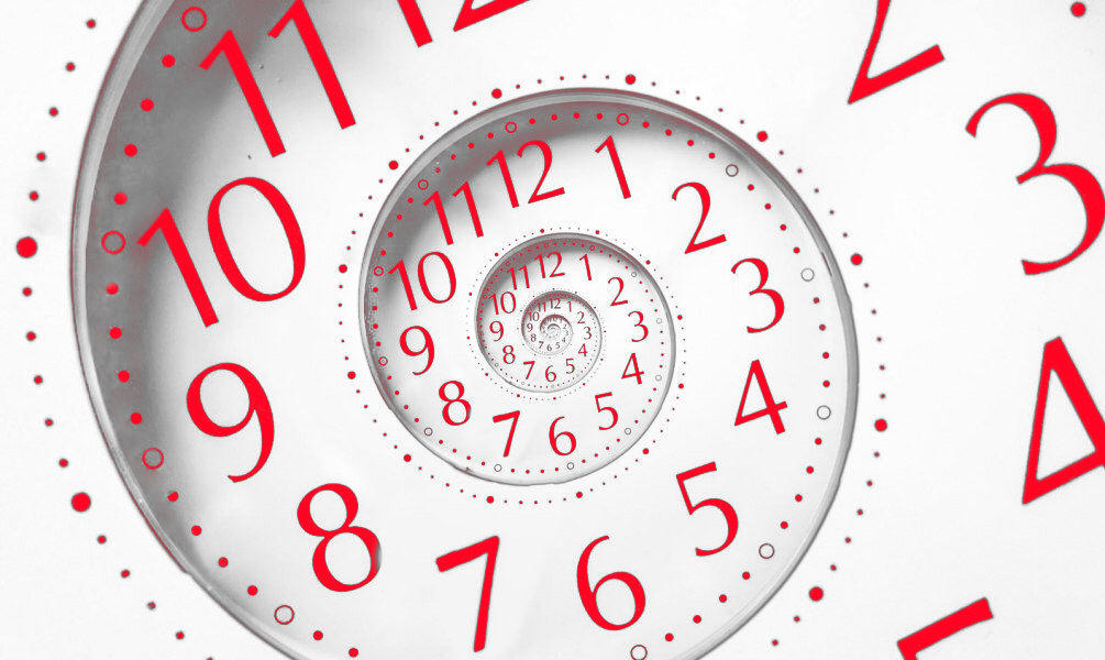 Fotobehang continuïteit van tijd