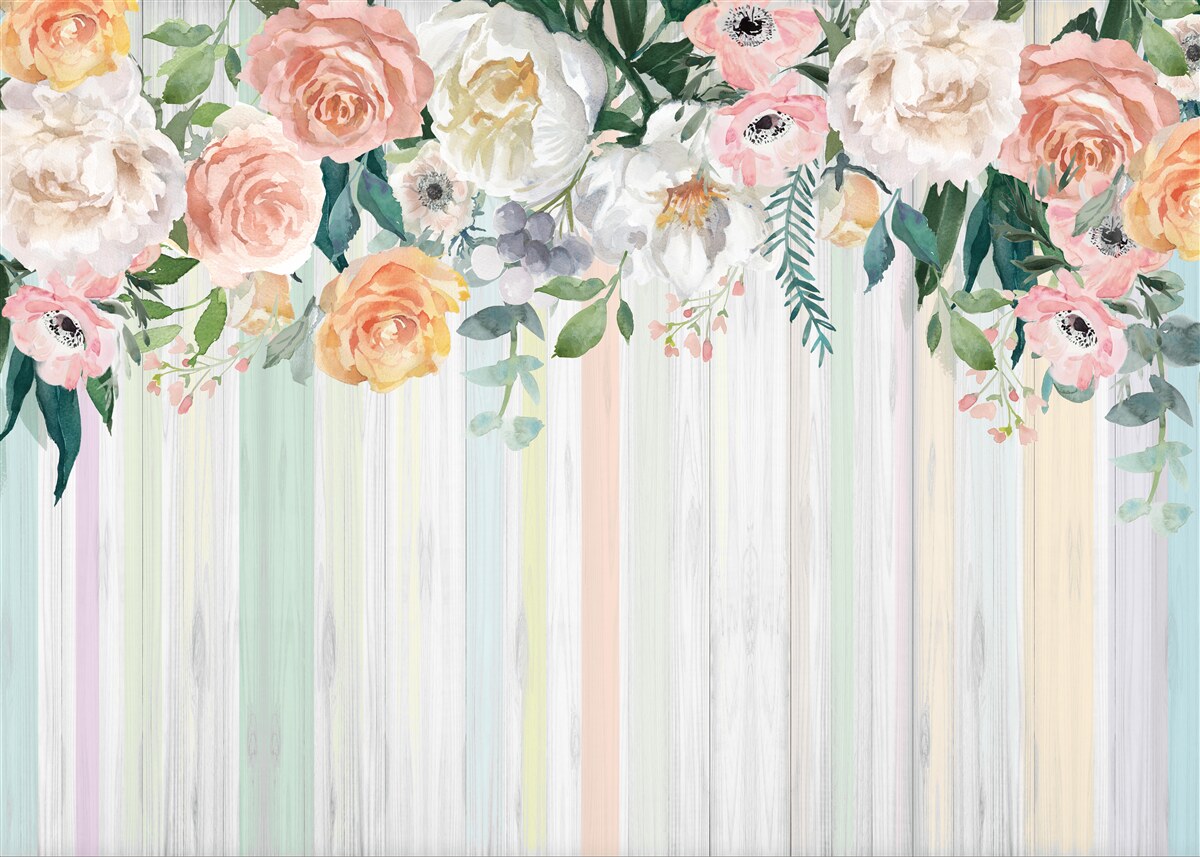 Fotobehang omgekeerde rozenknoppen