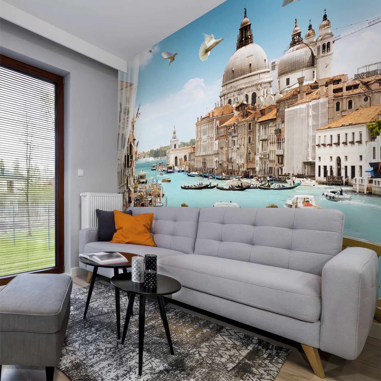 Fotobehang uitzicht op venetië vanaf het balkon