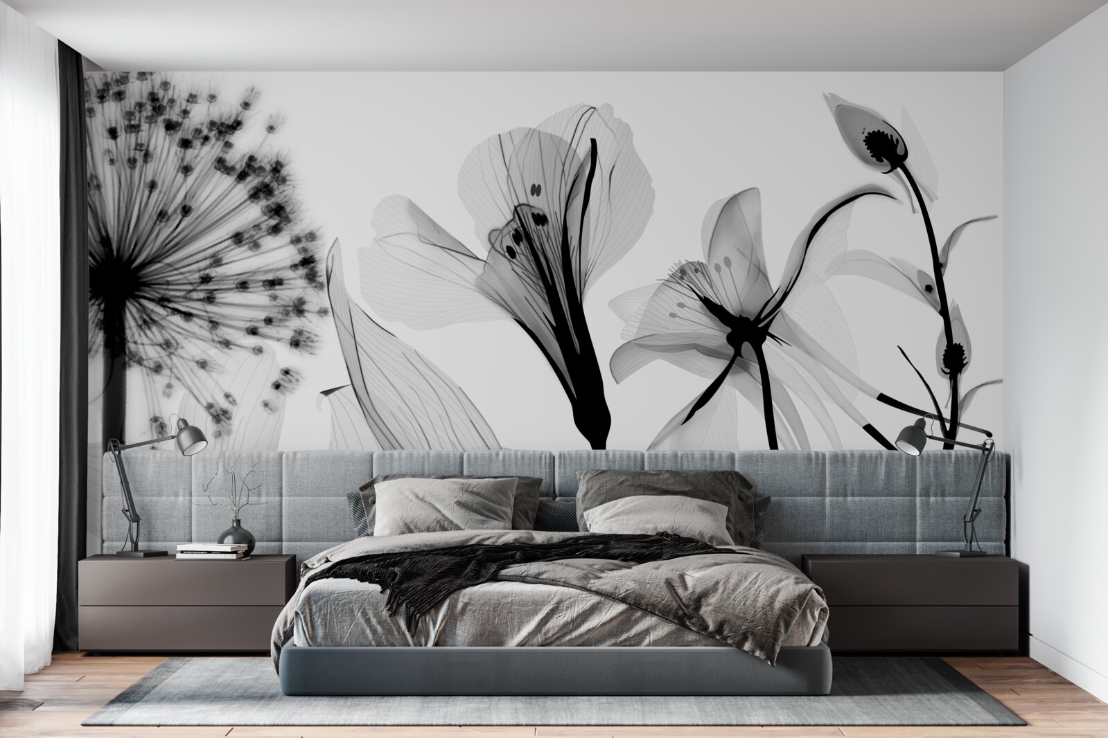 Fotobehang witte kuit op lichte achtergrond