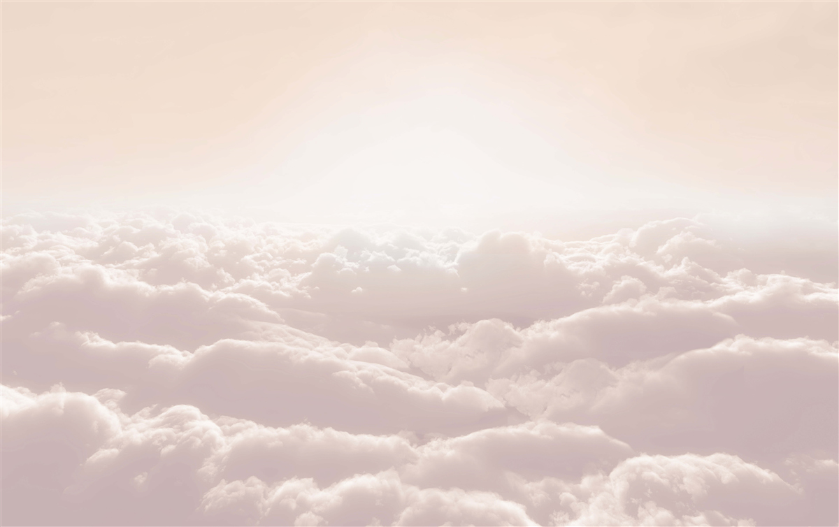 Fotobehang pluizige wolken en zonneschijn