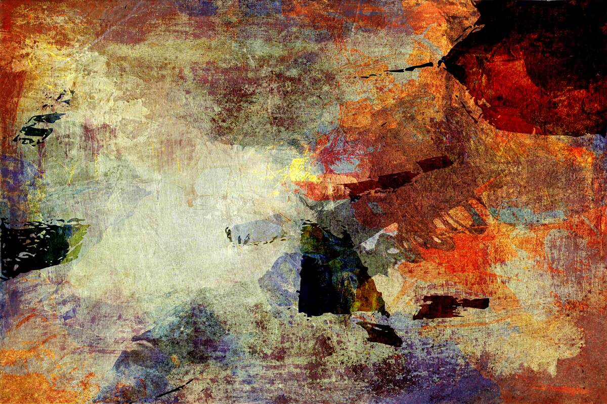 Fotobehang herfstkleuren op een heldere achtergrond