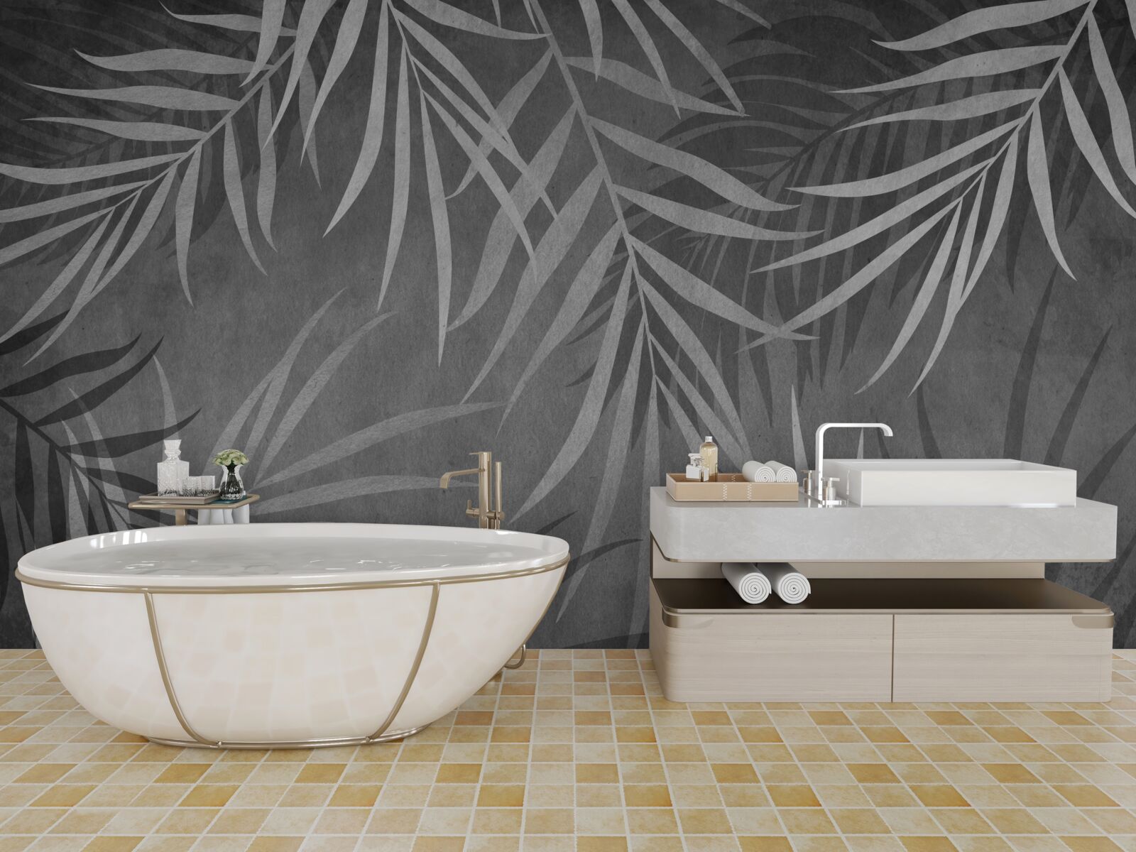 Fotobehang nachtvaren