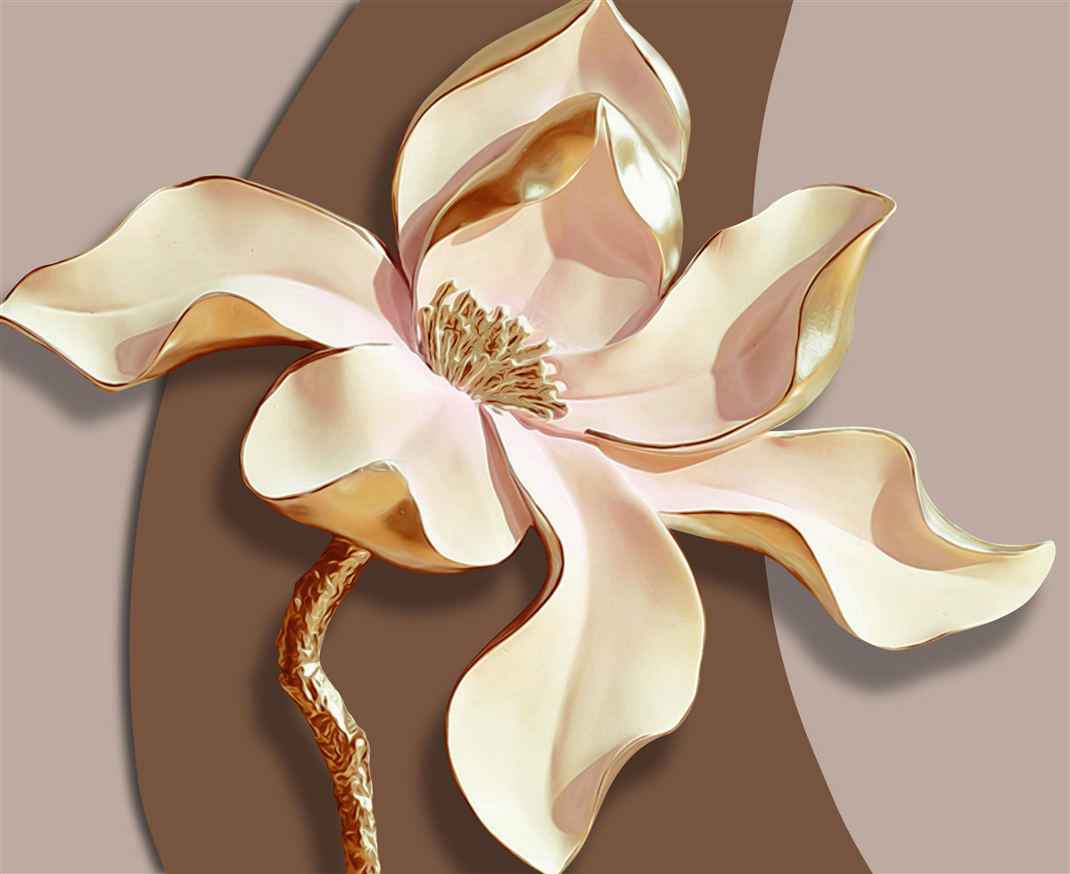 Fotobehang keramische lelie