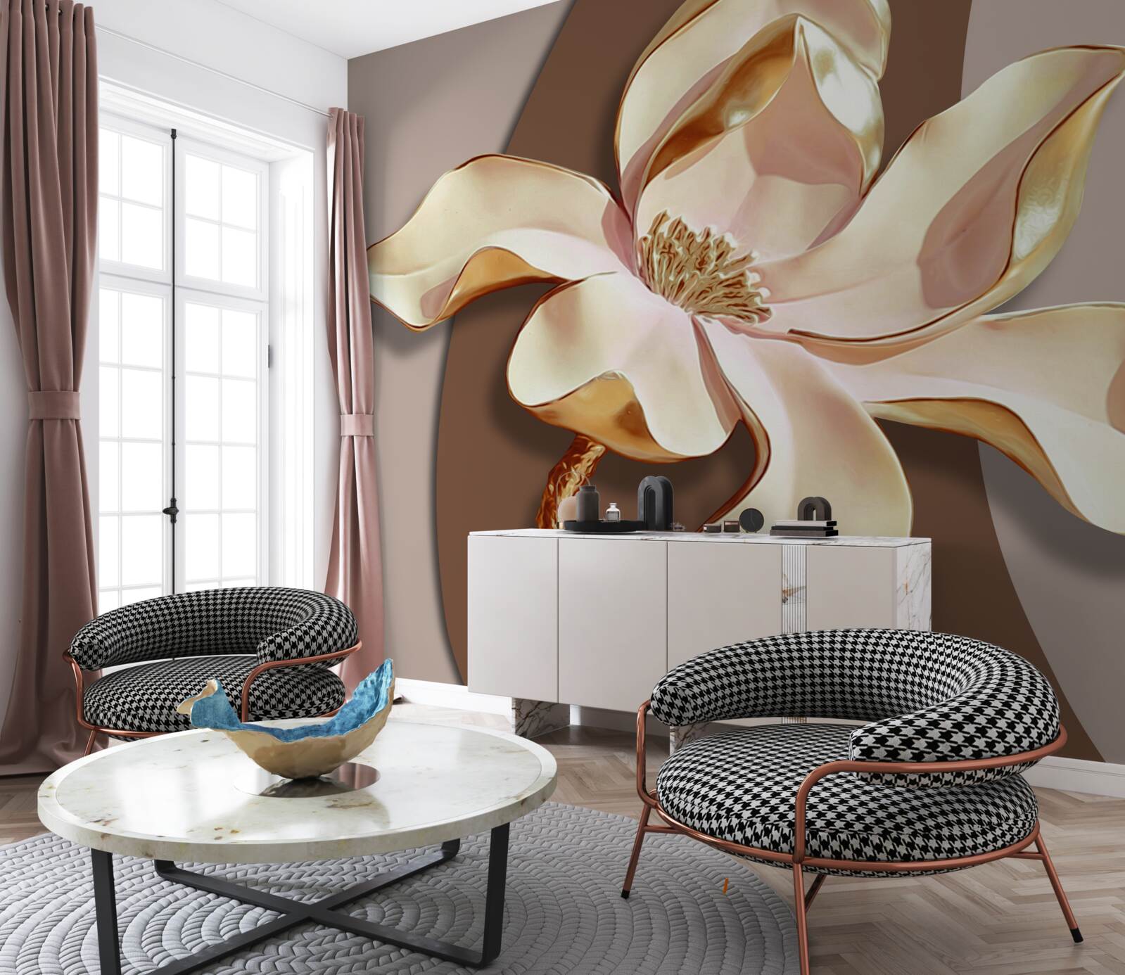 Fotobehang keramische lelie