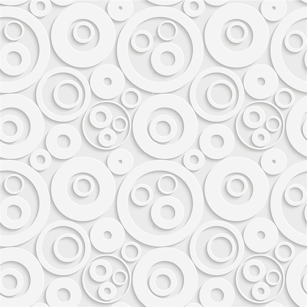 Fotobehang witte cirkels op een lichte achtergrond