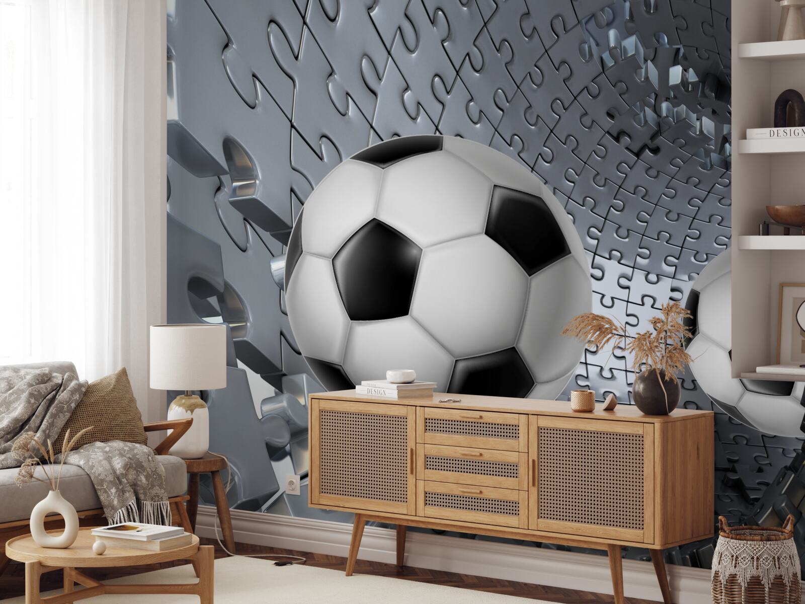 Fotobehang ballen en puzzels