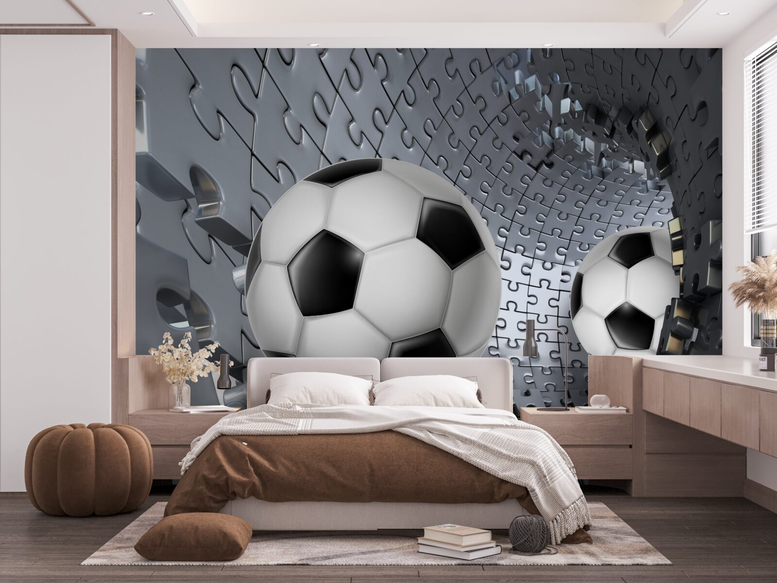 Fotobehang ballen en puzzels