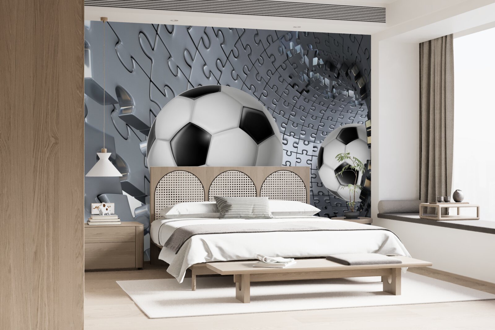 Fotobehang ballen en puzzels